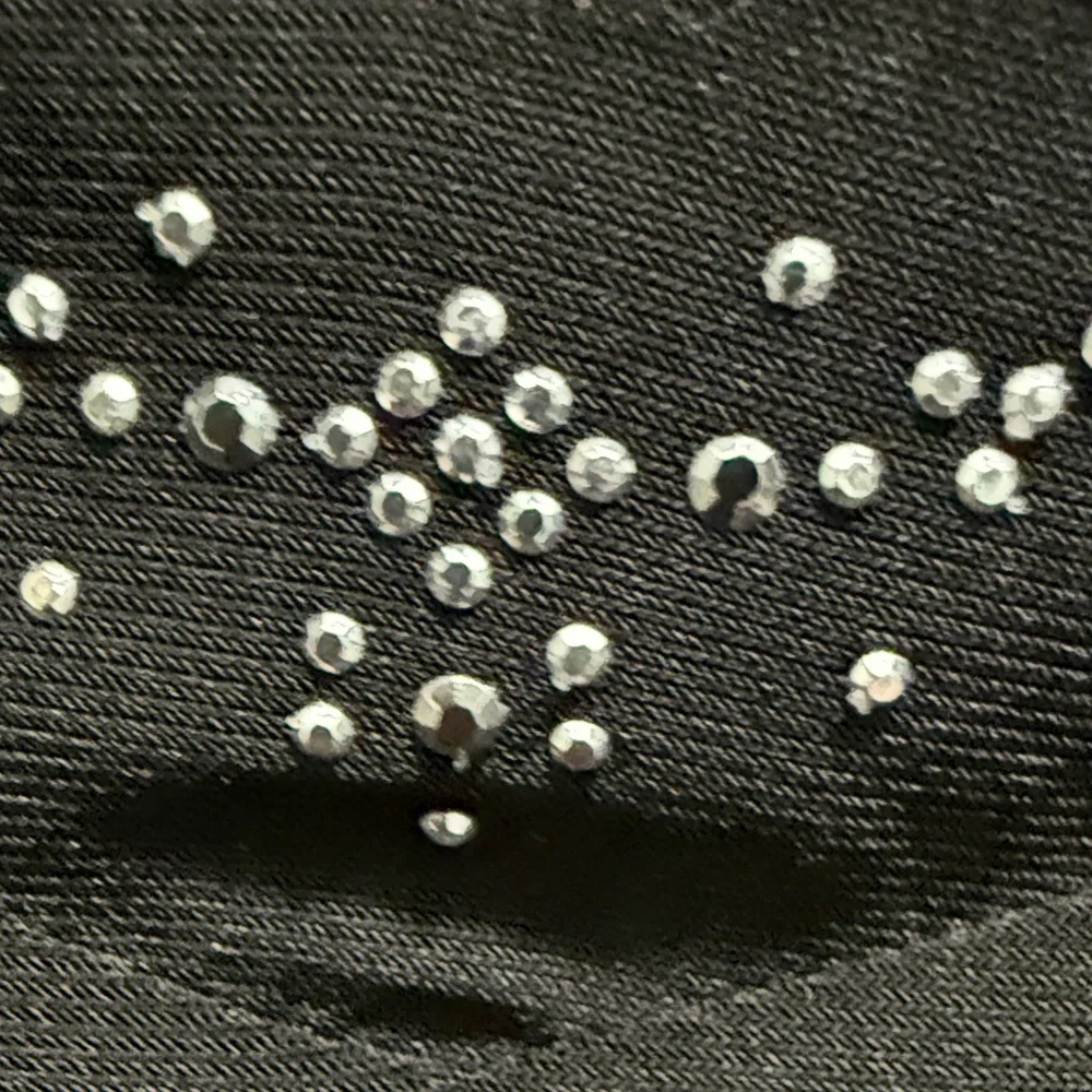 Elegant Black Blouse with Beaded Detail and tulip sleeves - Picture 3 of 5